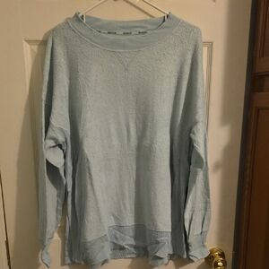 Aerie Soft Blue Crew Neck Sweater